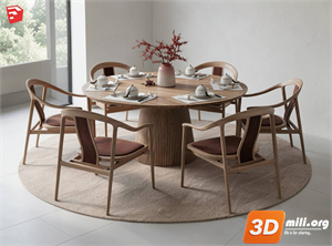 Dining Table Set Skp Files